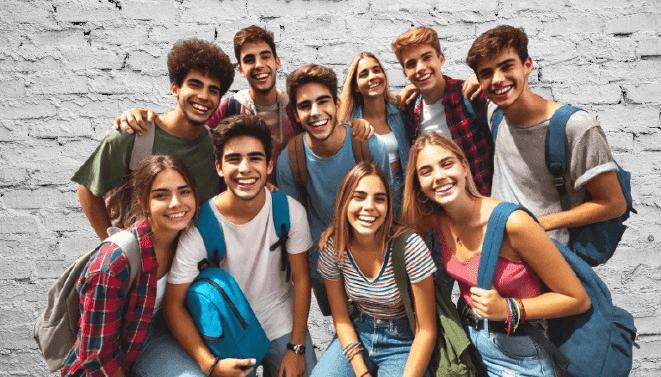 Estudiantes en ambiente de aprendizaje